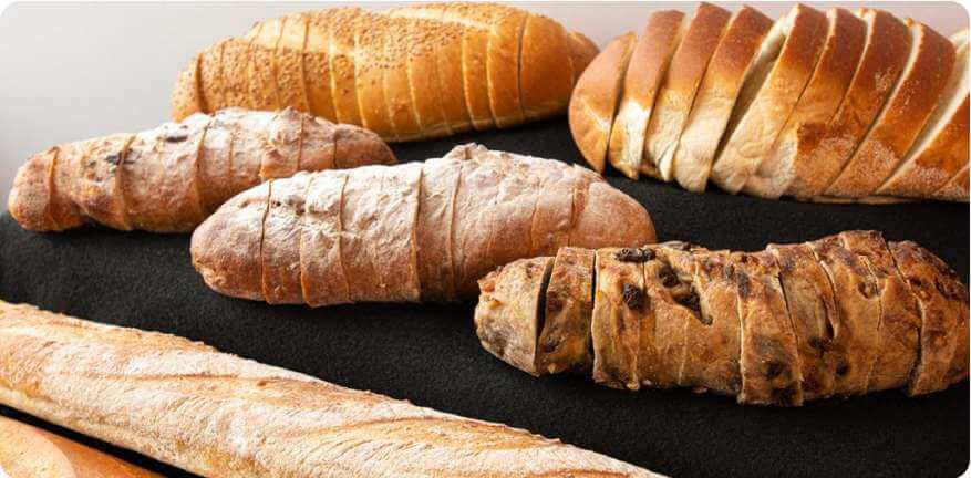 Fresh baked sub rolls and sandwich breads